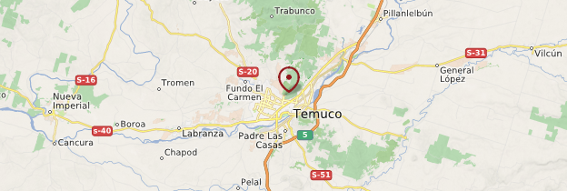 Carte Temuco - Chili