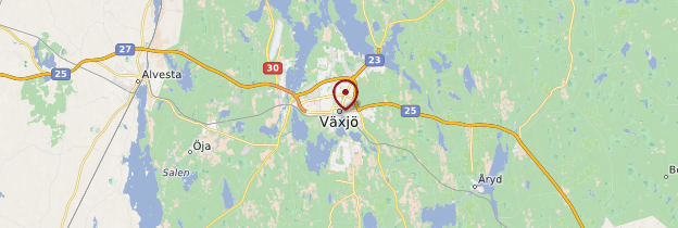 Carte Växjö - Suède