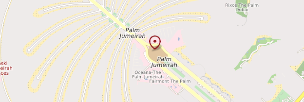 Carte Palm Jumeirah - Dubaï