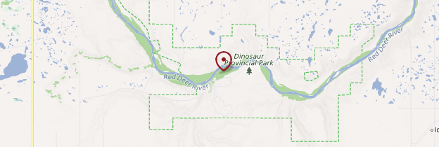 Carte Dinosaur Provincial Park - Canada