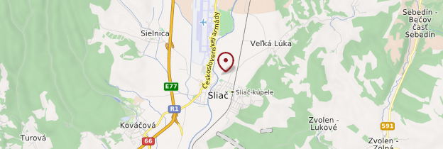 Carte Sliač - Slovaquie