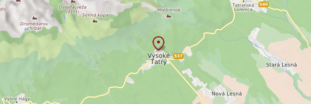 Carte Vysoké Tatry - Slovaquie