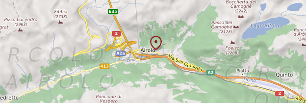 Carte Airolo - Suisse