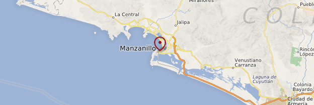 Carte Manzanillo - Mexique
