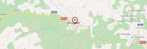 Carte Désaignes - Ardèche, Drôme