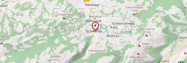 Carte Schwende - Suisse