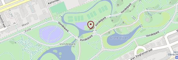 Carte Vondelpark - Amsterdam
