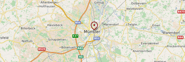 Carte Münster - Allemagne