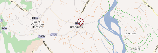 Carte Brangues - Alpes