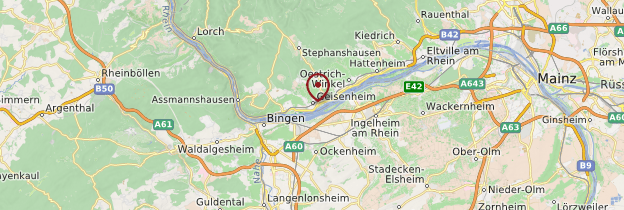 Carte Geisenheim - Allemagne