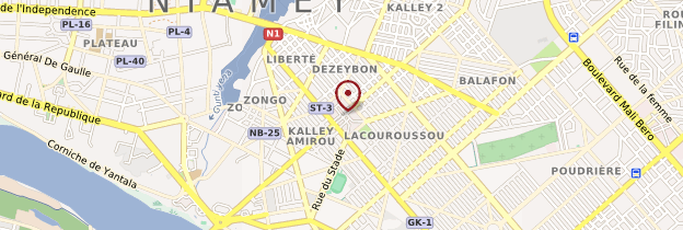 Carte Grand marché de Niamey - Niger