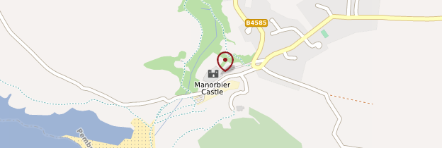 Carte Manorbier Castle - Pays de Galles