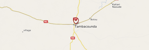 Carte Tambacounda - Sénégal