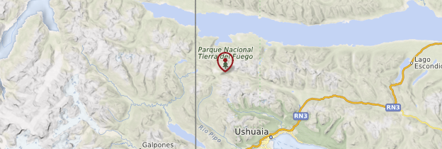 Carte Parc National de la Terre de Feu - Patagonie