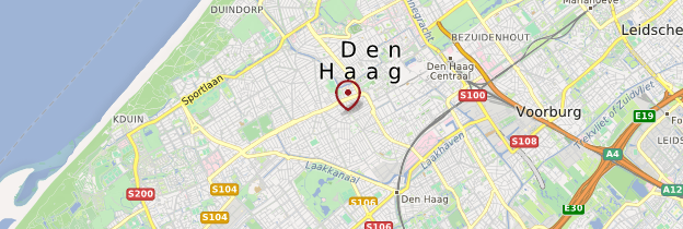 Carte La Haye (Den Haag) - Pays-Bas