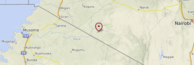 Carte Réserve nationale de Massaï-Mara - Kenya