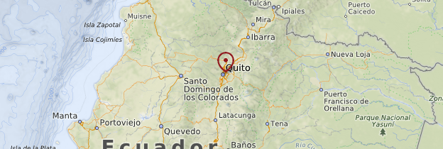 Carte Quito - Équateur