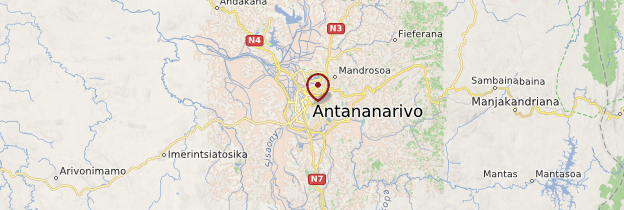Carte Tananarive (Antananarivo) - Madagascar