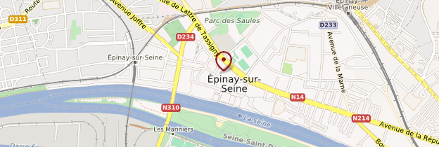 Carte Épinay-sur-Seine - Île-de-France