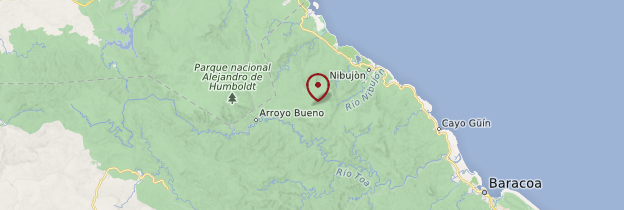 Carte Parc national Alejandro de Humboldt - Cuba