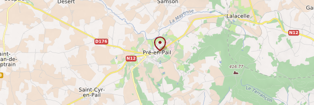 Carte Pré-en-Pail - Pays de la Loire