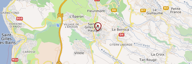 Carte Saint-Gilles-les-Hauts - Réunion