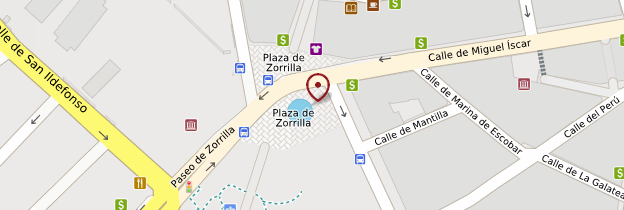 Carte Plaza Zorilla - Espagne