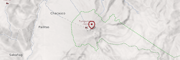 Carte Volcan Tungurahua - Équateur