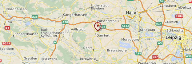 Carte Querfurt - Allemagne