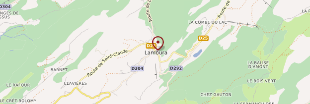 Carte Lamoura - Franche-Comté