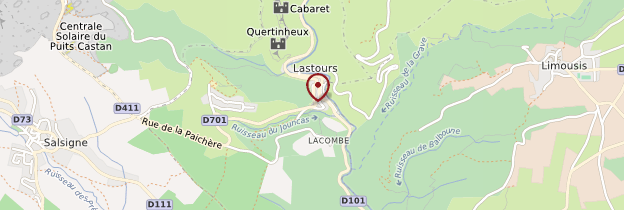 Carte Lastours - Languedoc-Roussillon