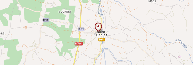Carte Saint-Geniès - Périgord - Dordogne
