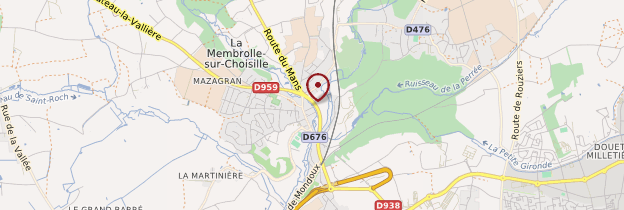 Carte La Membrolle-sur-Choisille - Châteaux de la Loire