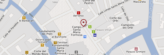 Carte Campo Santa Maria Formosa - Venise