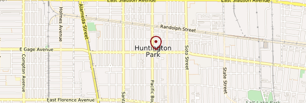 Carte Huntington Park - Los Angeles