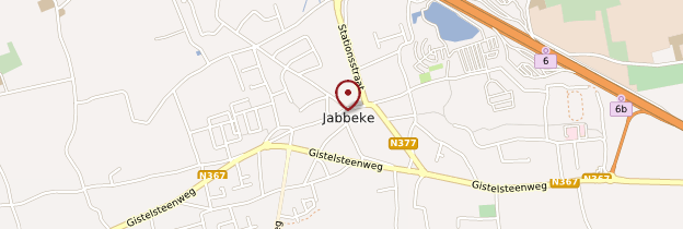 Carte Jabbeke - Belgique