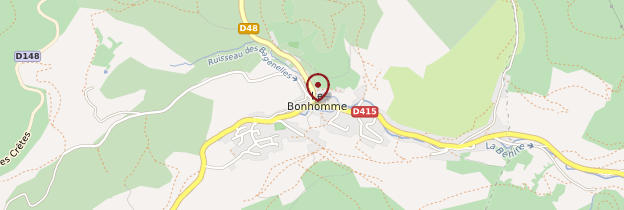 Carte Le Bonhomme - Alsace
