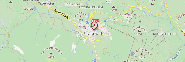 Carte Bayrischzell - Allemagne
