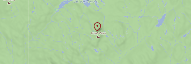 Carte Parc national des Monts-Valin - Québec