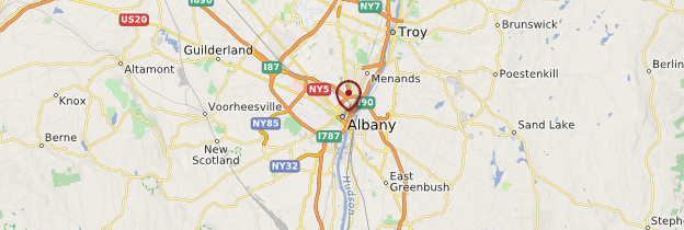 Carte Albany - États-Unis