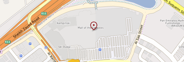 Carte Mall of Emirates - Dubaï