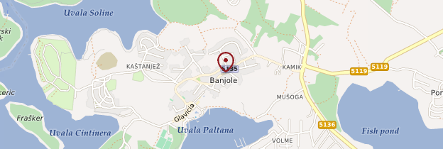 Carte Banjole - Croatie