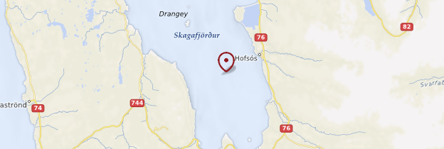 Carte Skagafjörður - Islande