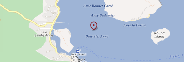 Carte Baie Sainte-Anne - Seychelles