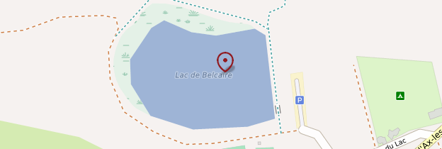 Carte Lac de Belcaire - Languedoc-Roussillon