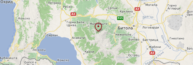 Carte Parc national du Pelister - Macédoine du Nord
