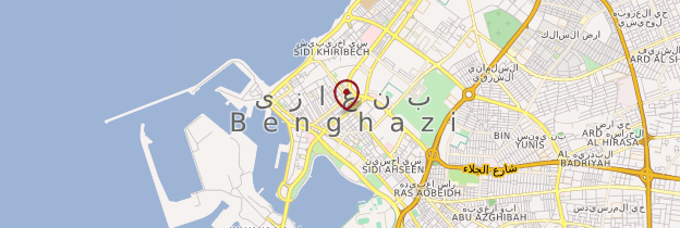 Carte Benghazi - Libye