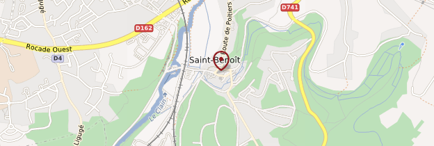 Carte Saint-Benoît - Poitou, Charentes