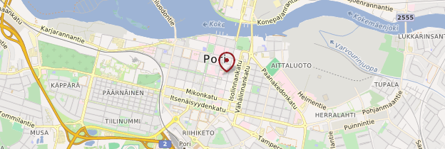 Carte Pori (Björneborg) - Finlande