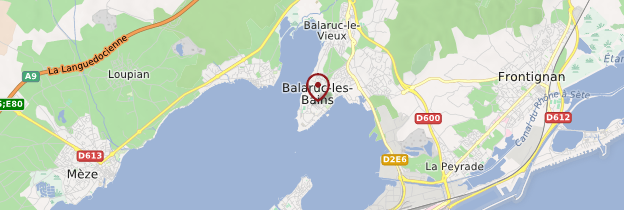 Carte Balaruc-les-Bains - Languedoc-Roussillon